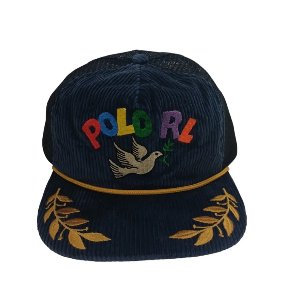 NEW Polo Ralph Lauren  Peace & Love  Corduroy Ball Cap